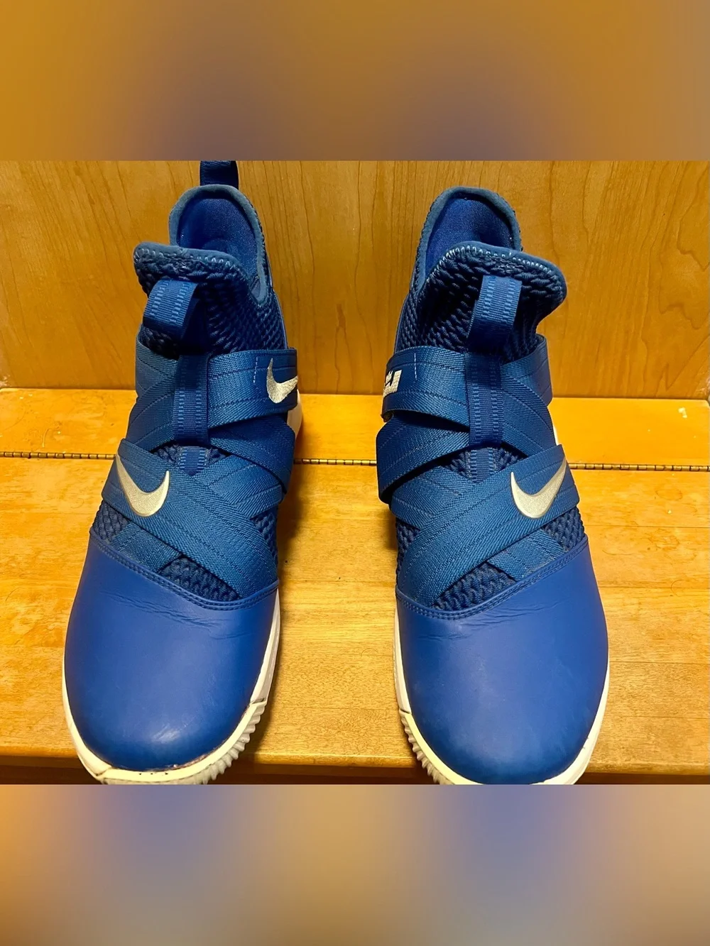 Nike Lebron Soldier 12 Game Royal Blue Mens Basketball Shoes AT3872-404 Sz 13